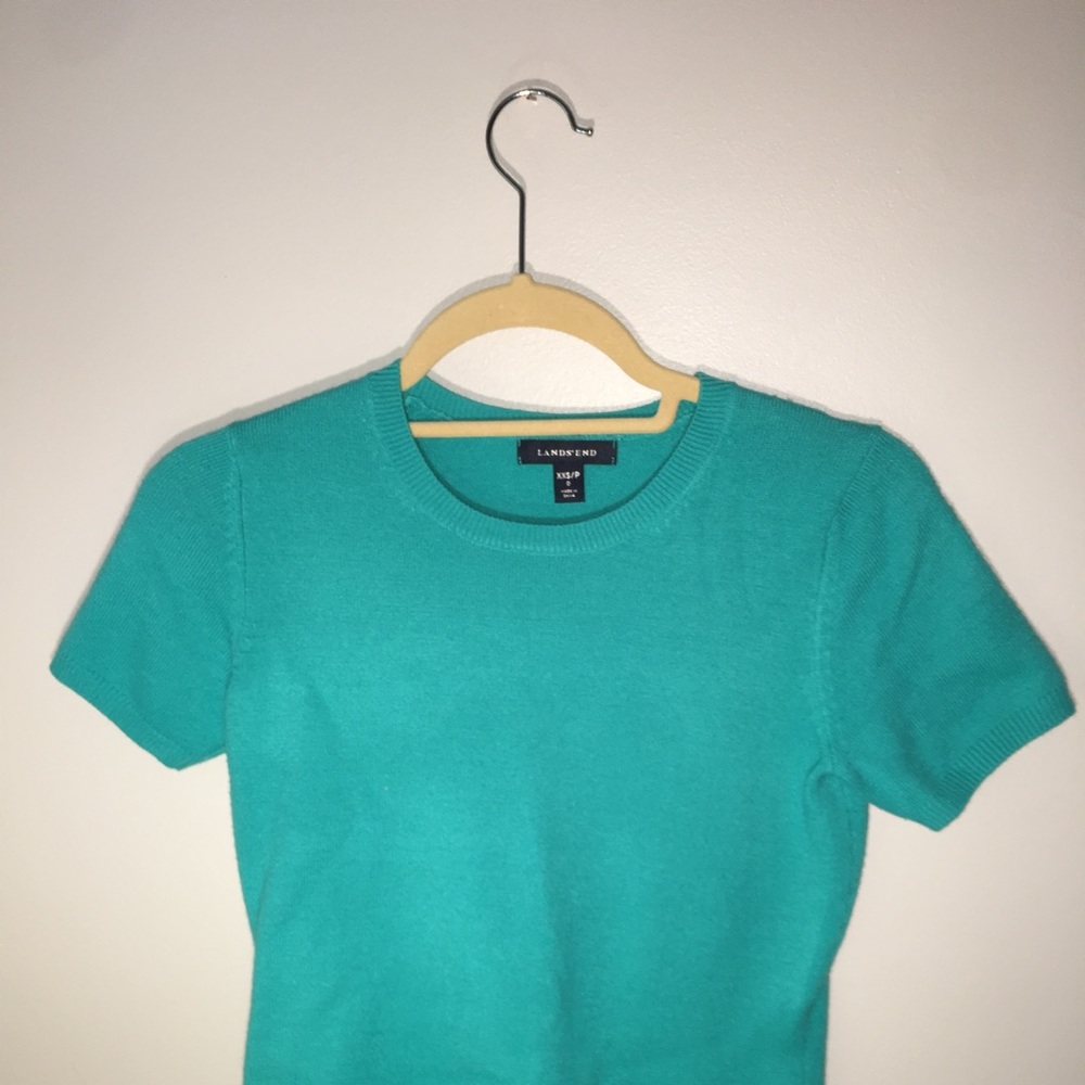 Lands’ End Short Sleeve Performance Sweater